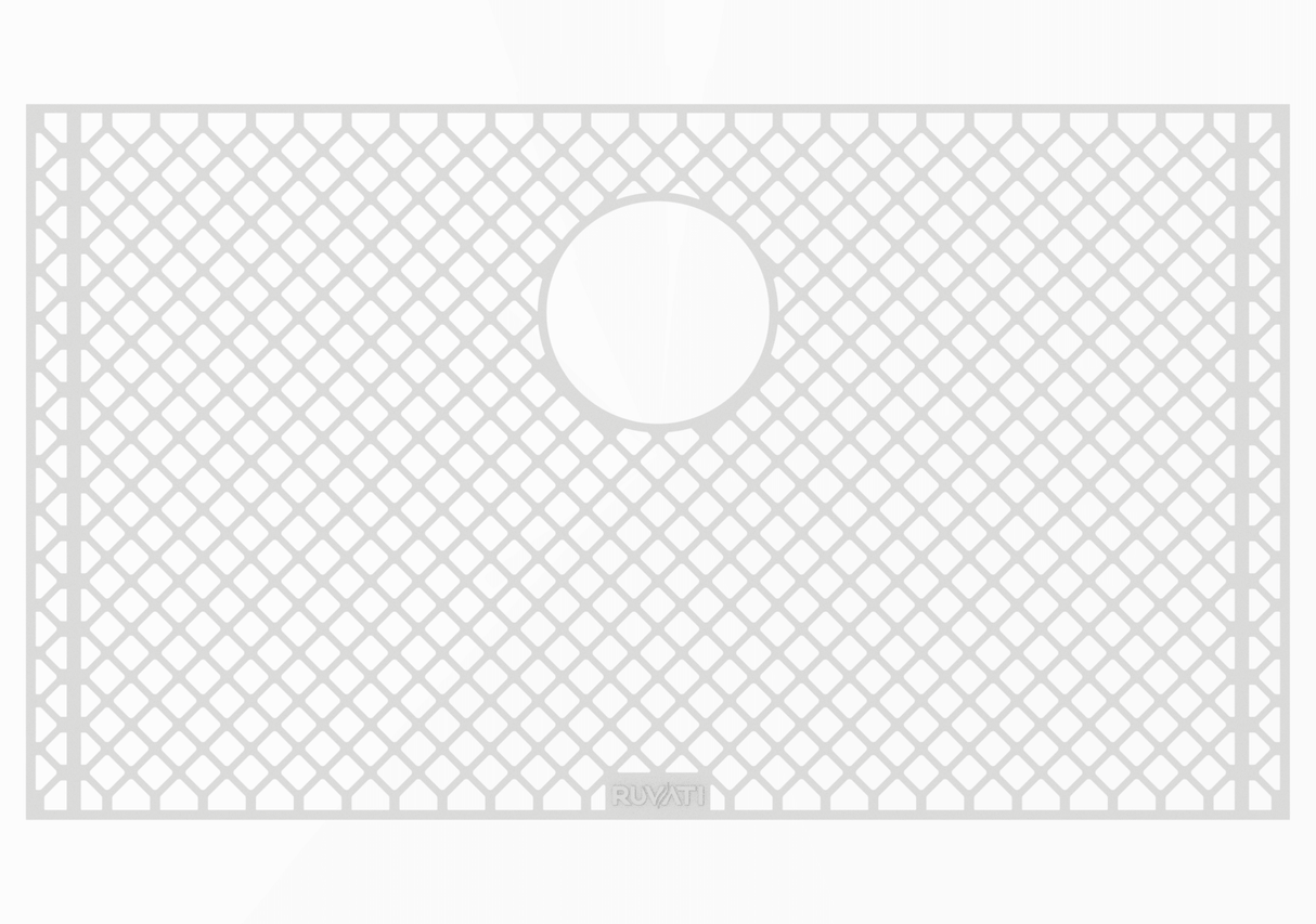 Ruvati Silicone Bottom Rinse Grid Sink Mat for RVH8310 Sink - Gray - RVA48310GR
