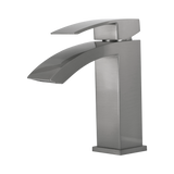DAX Brass Single Handle Waterfall Bathroom Faucet, Brushed Nickel DAX-6690A-BN