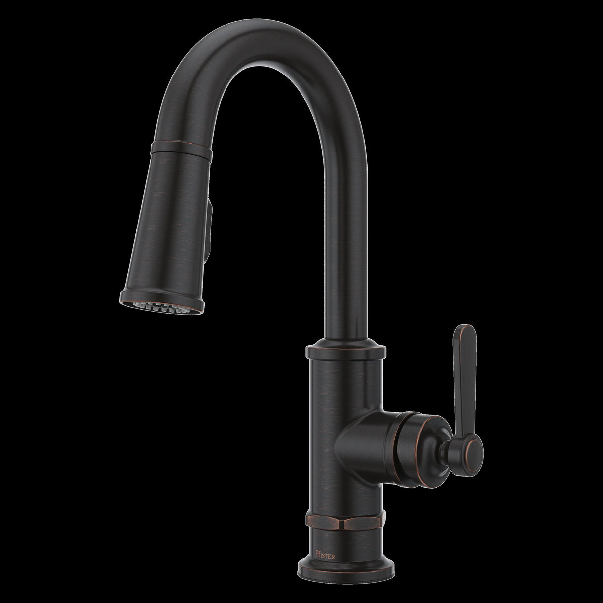 Port Haven Pull-Down Bar/Prep Faucet in Tuscan Bronze