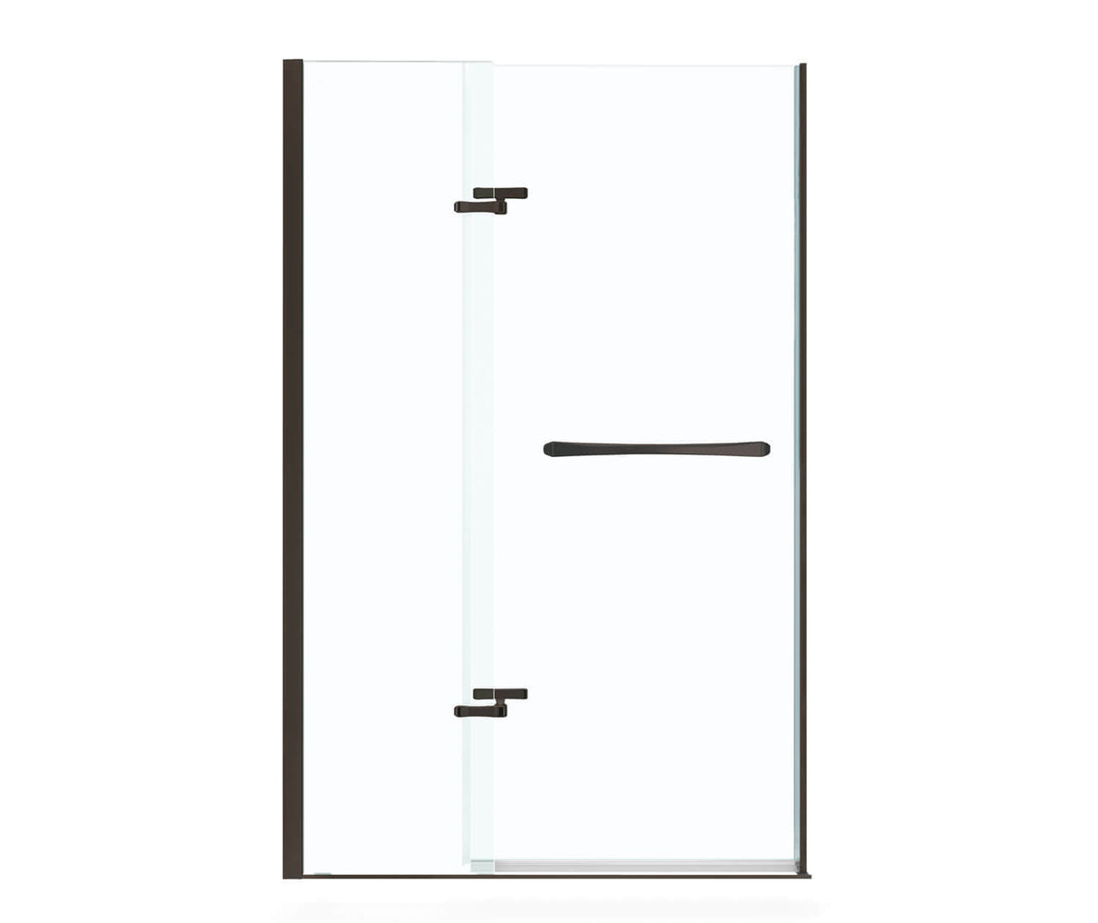 MAAX 136679-900-173-000 Reveal 71 38-41 x 71 ½ in. 8mm Pivot Shower Door for Alcove Installation with Clear glass in Dark Bronze