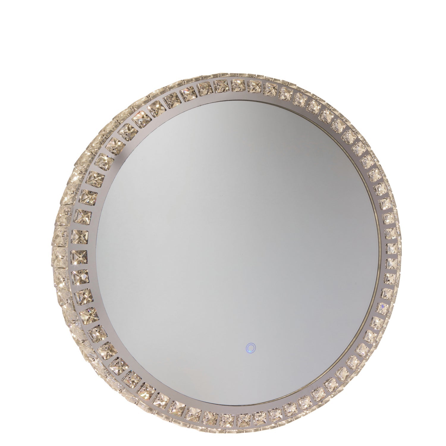 Reflections Round Crystal Mirror