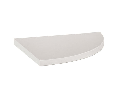 Anatolia Tile 9X9 Corner Shelf Marmiline Pearl Polished Engineered Stone Shelf 36-029  - premium natural stone mosaic tile from Anatolia Tile, available at PoshHaus showroom in Keene, NH