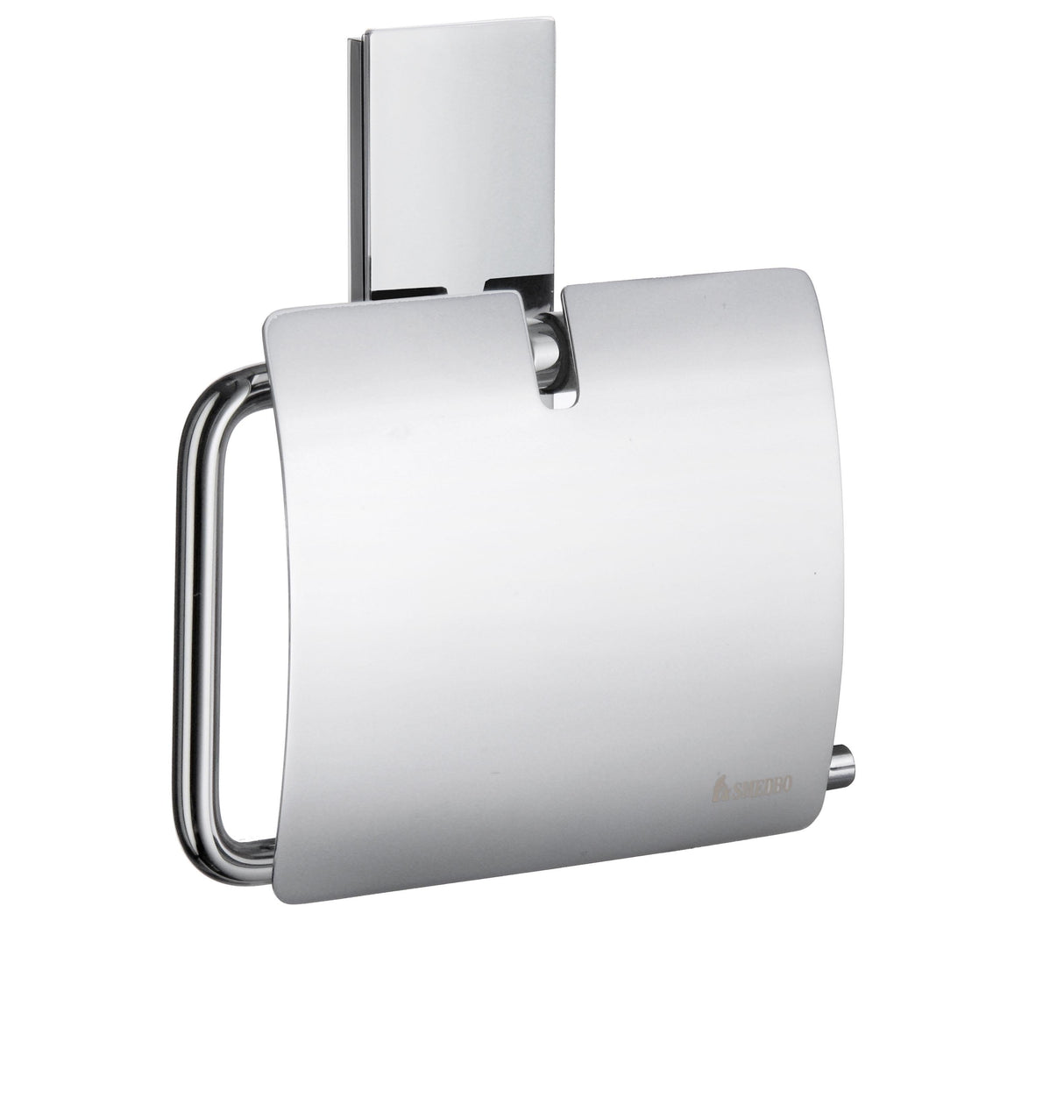 Smedbo Pool Toilet Roll Holder with Cover in Polished Chrome