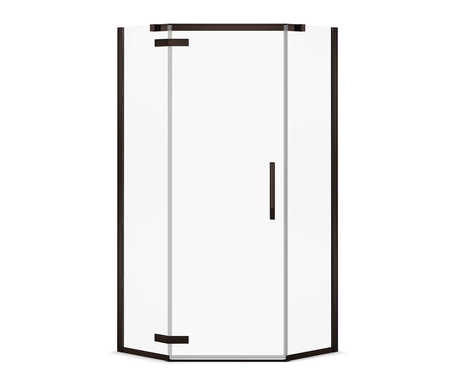 MAAX 136321-900-340-000 Link Neo-angle 40 x 40 x 75 in. 8mm Pivot Shower Door for Corner Installation with Clear glass in Matte Black