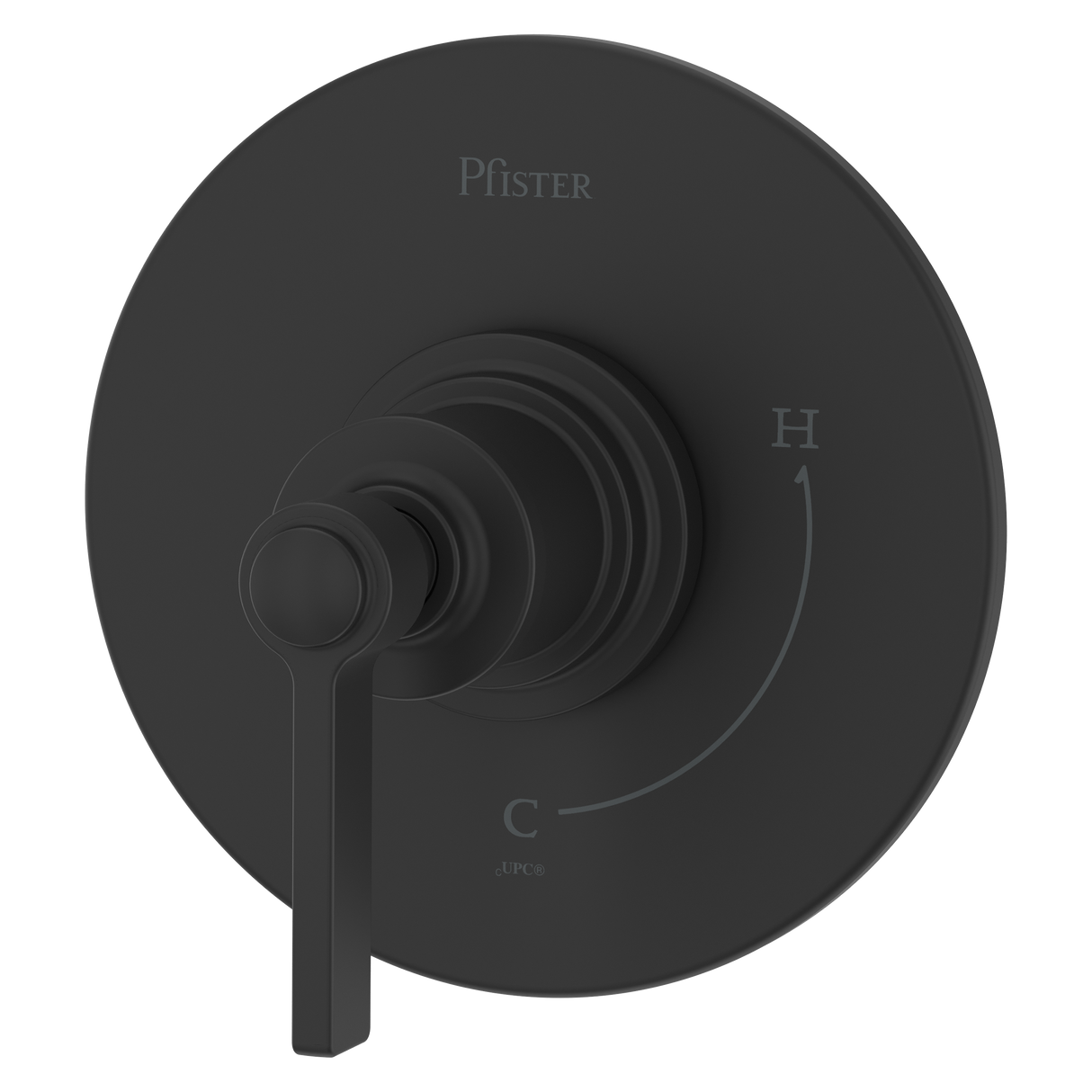 Winter Park Shower Flange Only Trim in Spot Defense Matte Black