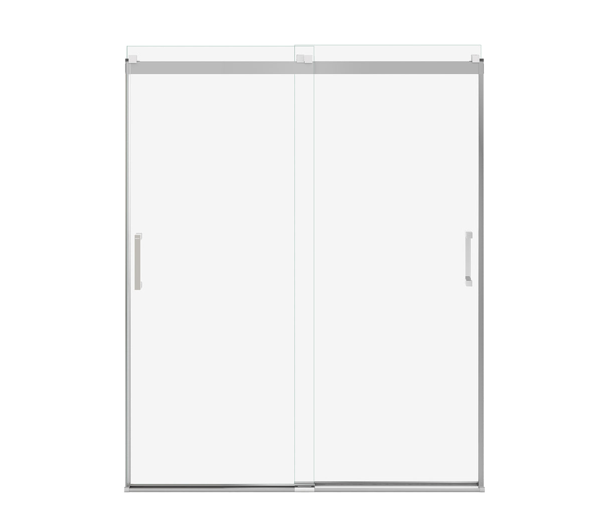 MAAX 135691-900-084-000 Revelation Square 56-59 x 70 ½-73 in. 6 mm Bypass Shower Door for Alcove Installation with Clear glass in Chrome