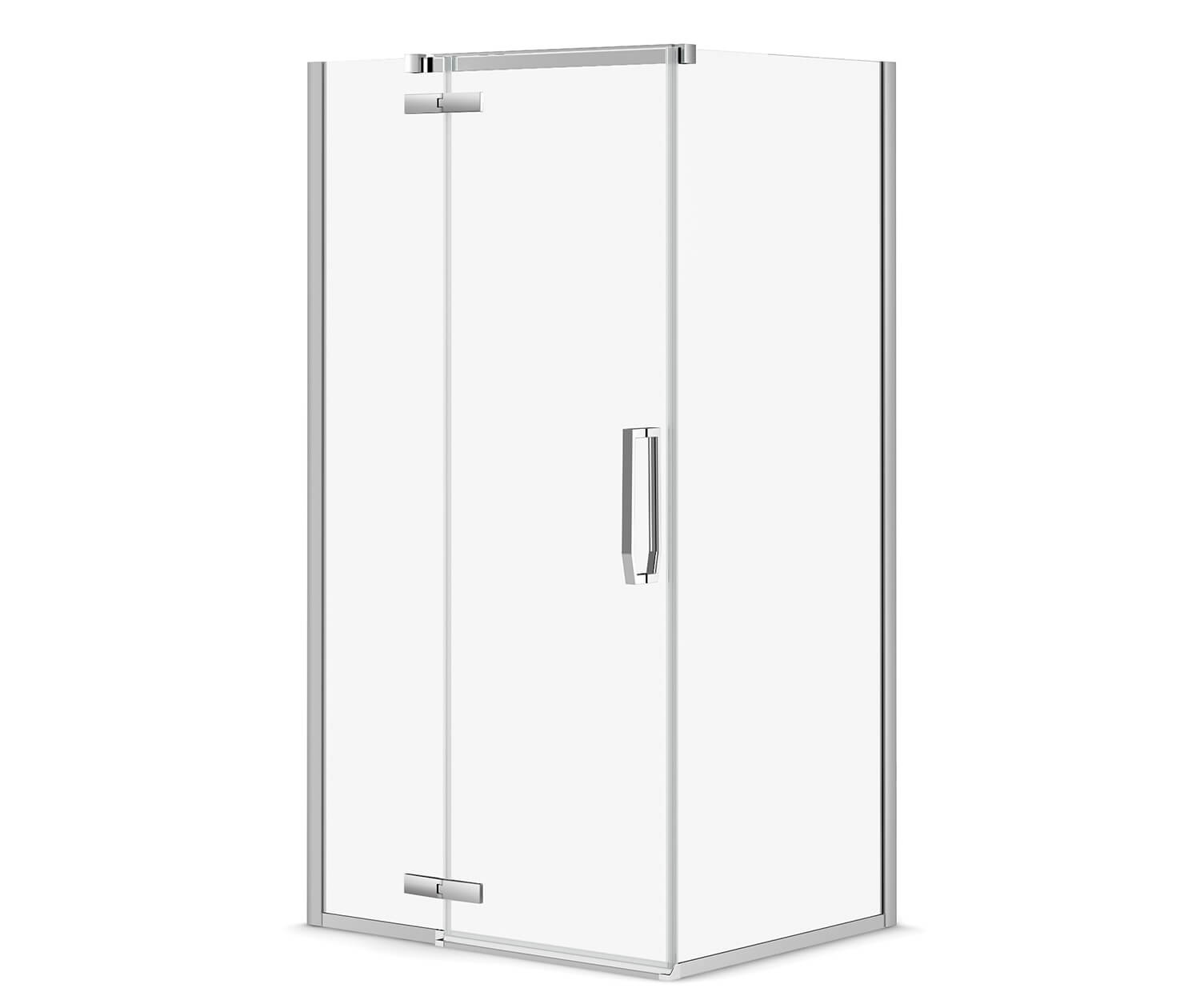 MAAX 139330-900-084-000 Davana Rectangular 42 x 34 x 75 in. 8mm Pivot Shower Door for Corner Installation with Clear glass in Chrome