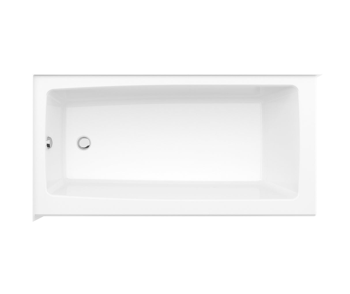 MAAX 106816-000-002-101 Mackenzie Corner Access 6030 AFR AcrylX Corner Left-Hand Drain Bathtub in White