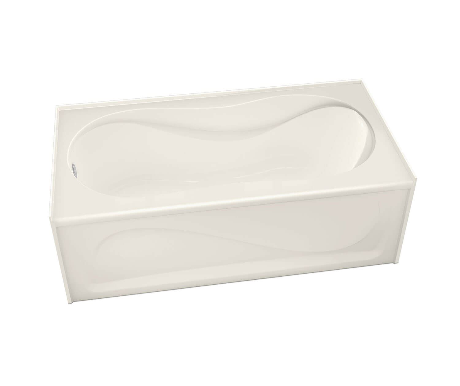 MAAX 105822-000-007-104 Cocoon 6030 IFS Acrylic Alcove Right-Hand Drain Bathtub in Biscuit