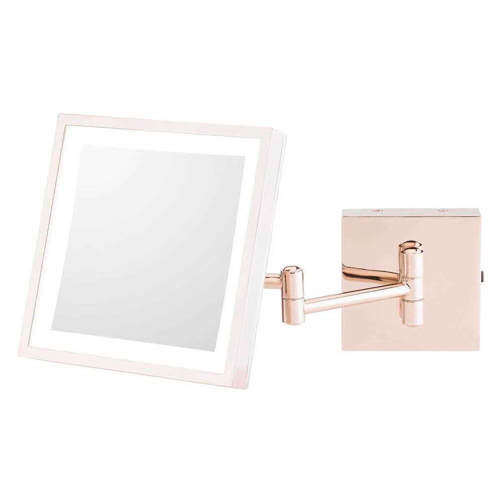 Aptations 913-55 Single-Sided Led Square Wall Mirror - Rechargeable