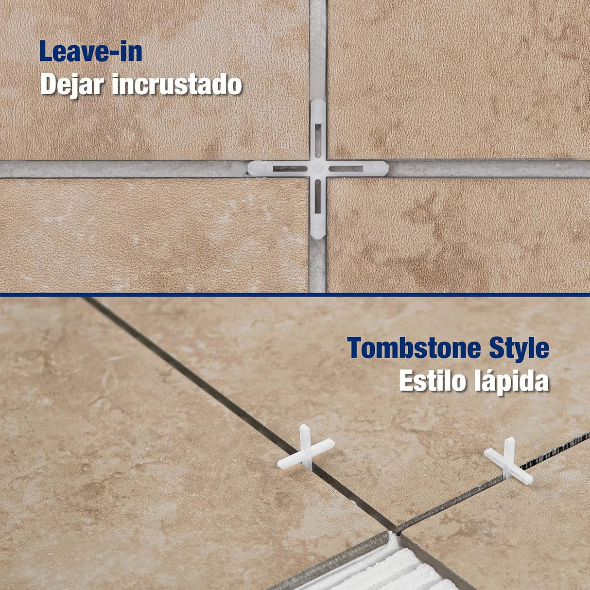 QEP 1/8" Hard Tile Spacers for Traditional or Leave-in Installation (300 Pack)