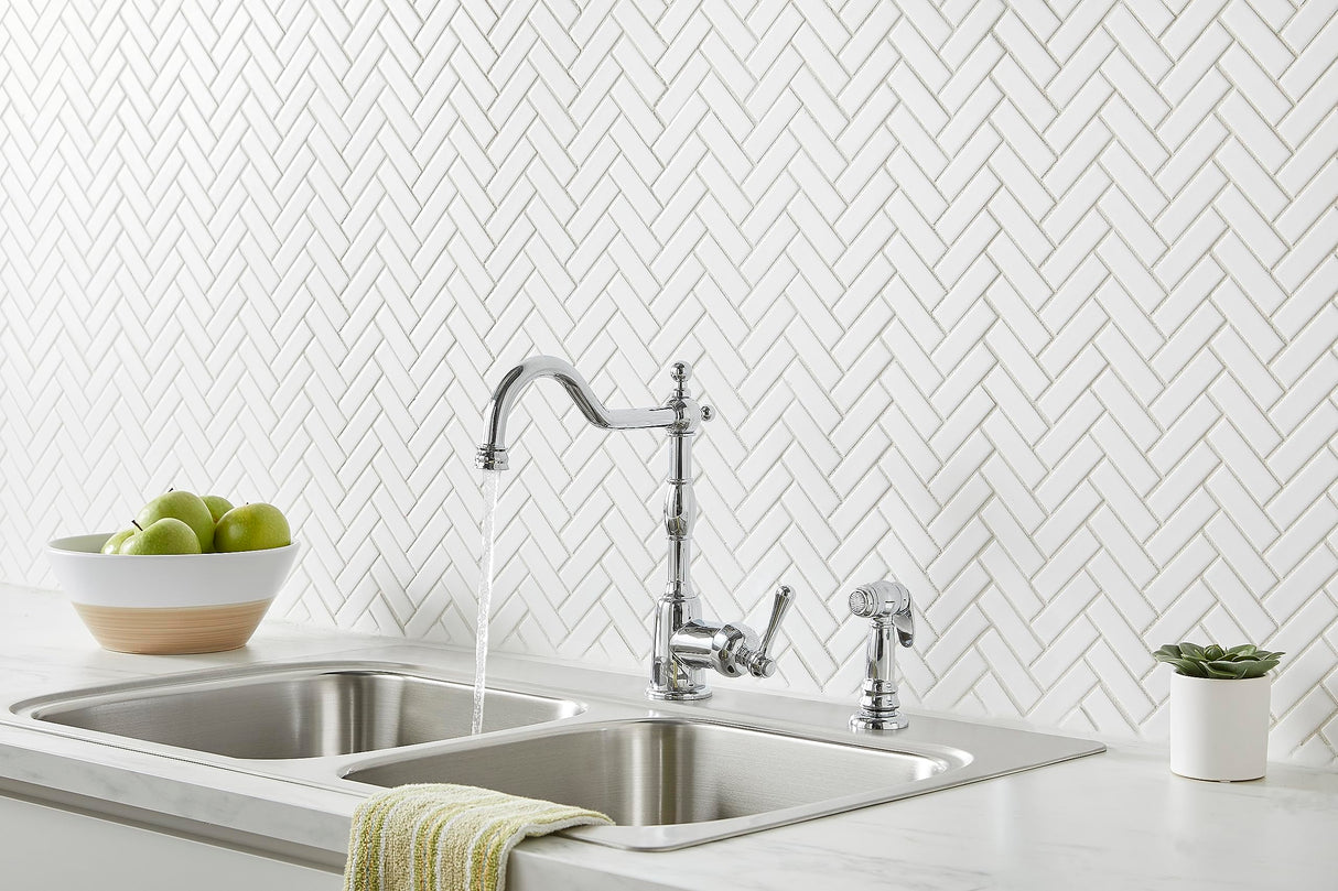 Gerber D401157 Chrome Opulence Single Handle Kitchen Faucet