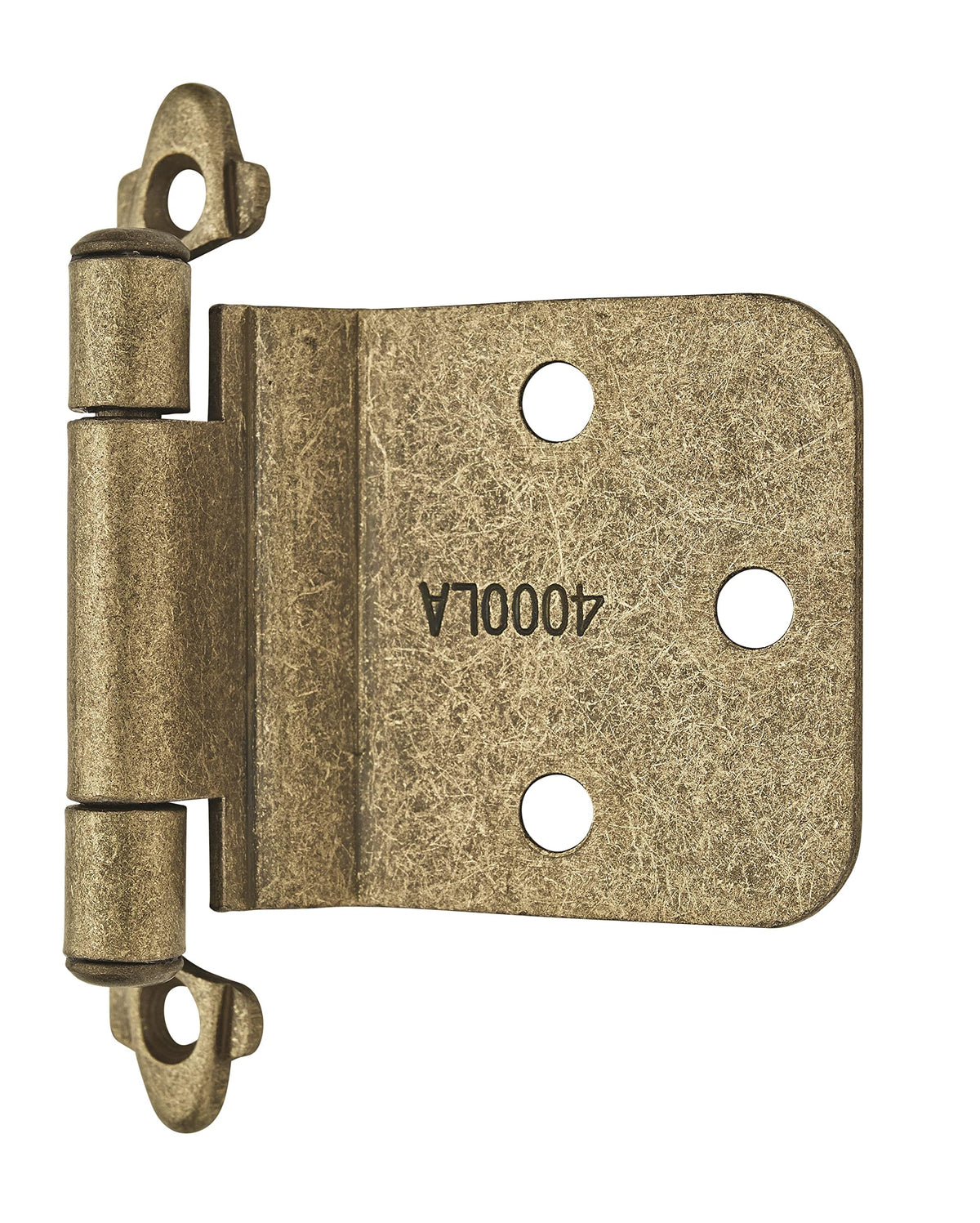 Amerock Cabinet Hinge Variable Overlay Hinge with Reverse Bevel Burnished Brass 2 Pack Self-Closing Hinge Cabinet Door Hinge