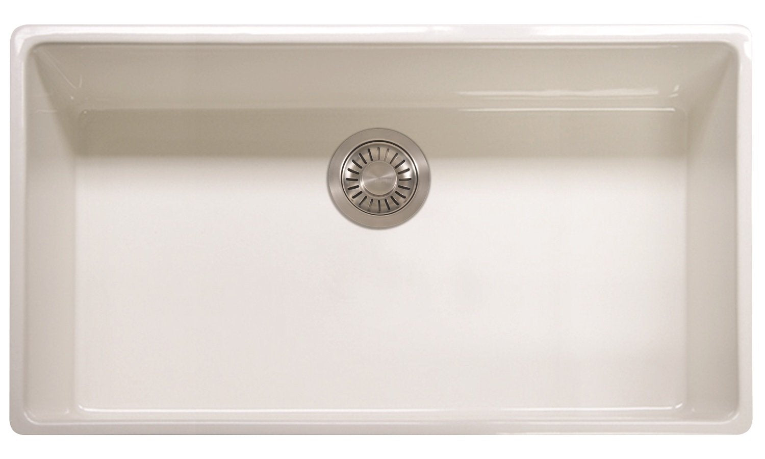FRANKE FHK710-36WH Farm House 36-in. x 20-in. White Apron Front Single Bowl Fireclay Kitchen Sink - FHK710-36WH In White