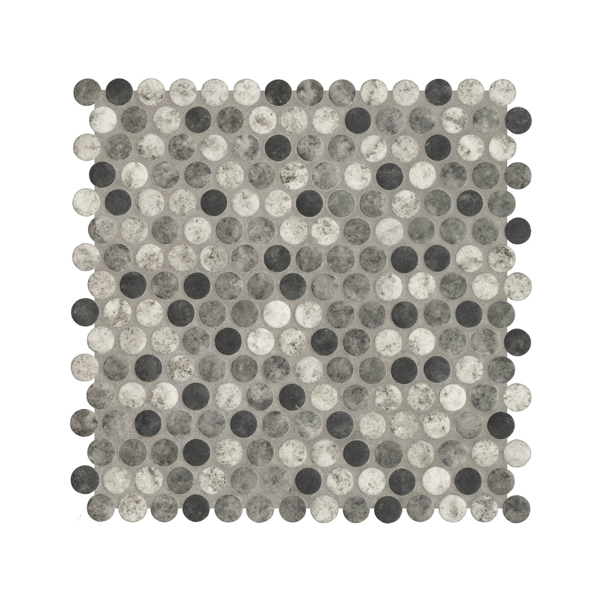 MSI Urban Tapestry 12 in. x 12 in. Glass Penny Round Tile for Kitchen Backsplash, Floor Tile, Wall Tile for Bathroom, Shower Wall Tile, Mesh Mounted Mosaic Tile