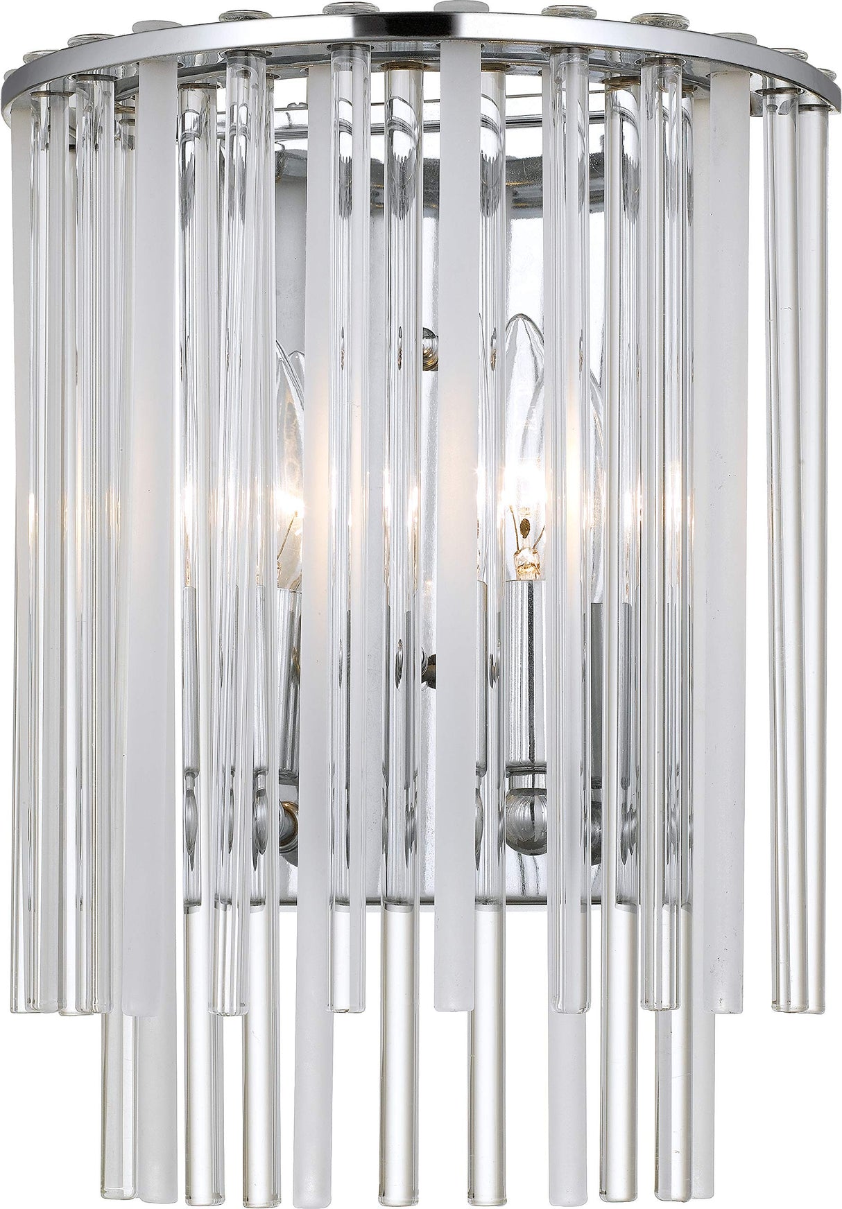 Crystorama 392-CH Bleecker 2 Light Polished Chrome Sconce