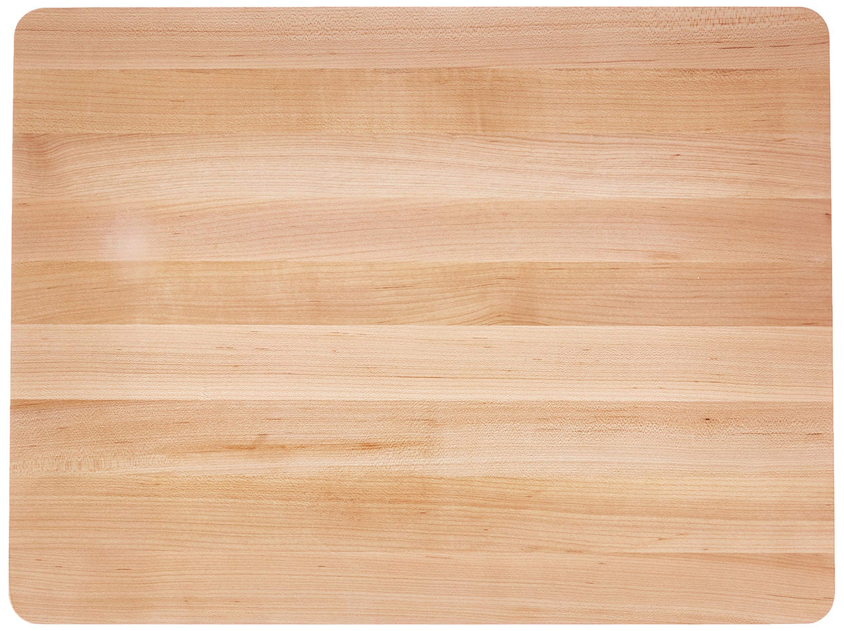 John Boos 213 Chop-N-Slice Maple Wood Cutting Board for Kitchen Prep, 1.25" Thick, Large, Edge Grain, Charcuterie Block, 18" x 12", Reversible 18X12X1.25 MPL-EDGE GR-REV-NO GRV-