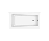 MAAX 410007-000-001-101 ModulR 6032 (With Armrests) Acrylic Corner Right Right-Hand Drain Bathtub in White