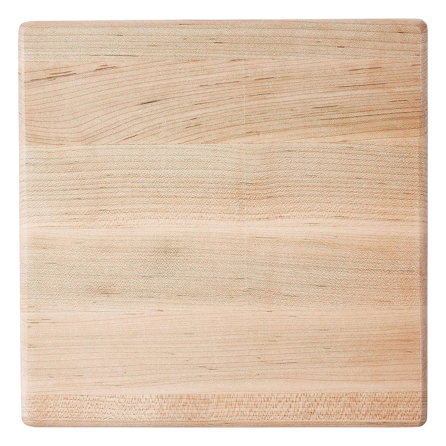 John Boos B9S Small Maple Cutting Board for Kitchen Prep 9 x Inches, 1.5 Inches Thick Edge Grain Square Charcuterie Block with Wooden Bun Feet 09X09X1.5 MPL-EDGE GR-MPL BUN FT