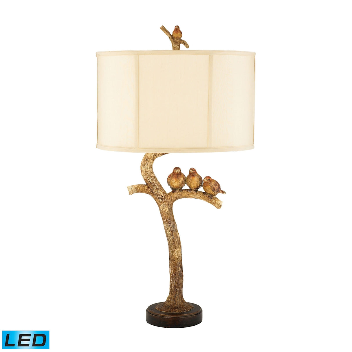 Elk 93-052-LED Three Bird Light 31'' High 1-Light Table Lamp - Black