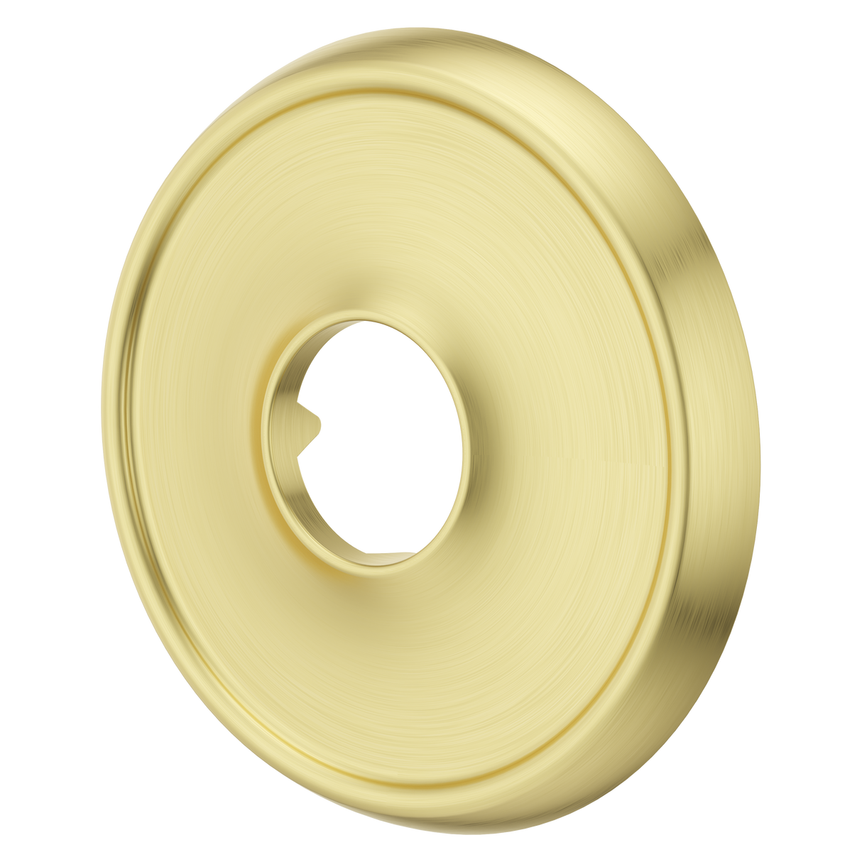 Transitional Round Shower Arm Flange in Brushed Gold