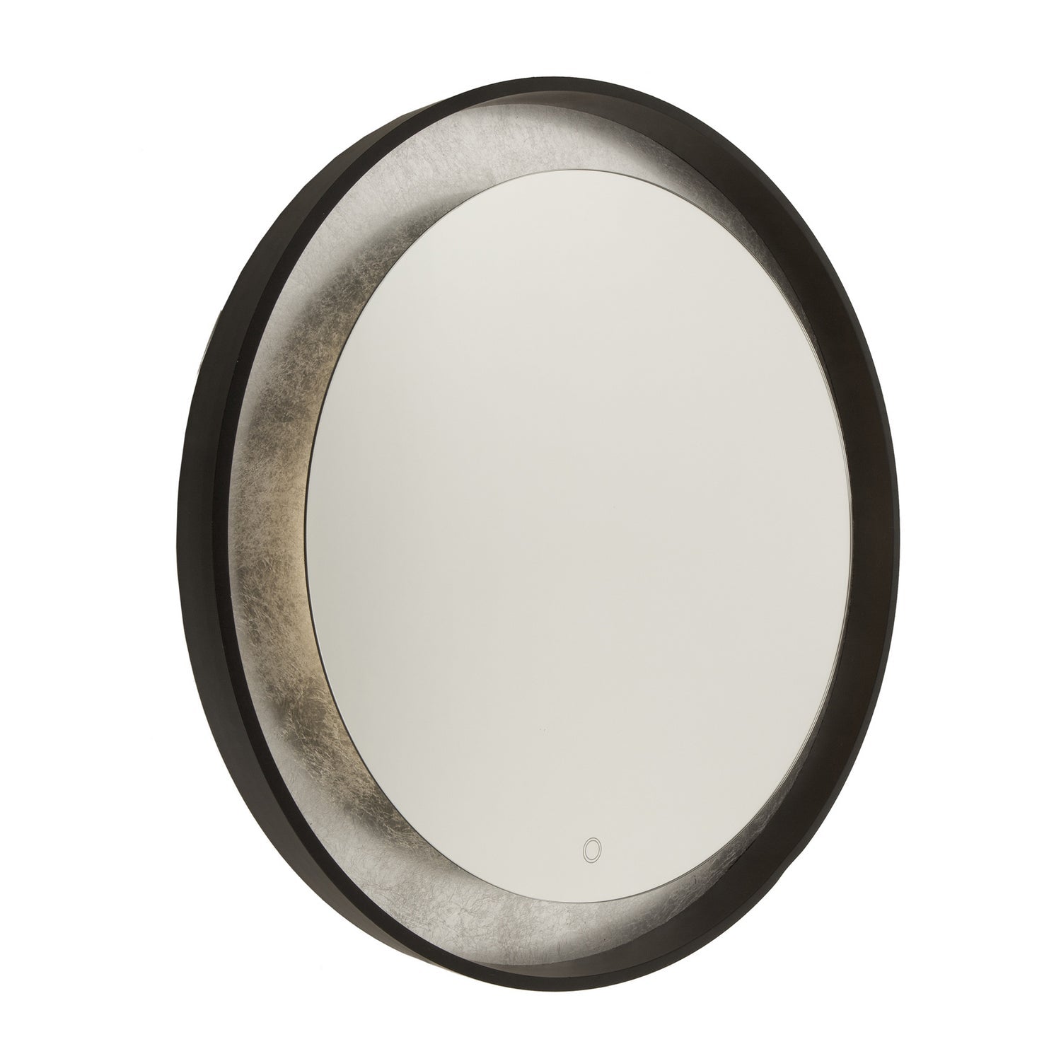 Reflections Round Backlight LED Mirror - Silver Leaf