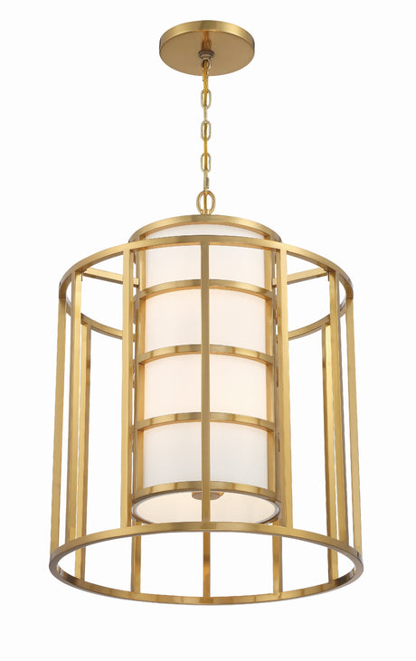 Brian Patrick Flynn for Crystorama Hulton 6 Light Luxe Gold Chandelier 9597-LG