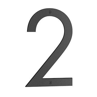 Smedbo Nordic House Number 2 in Matte Black