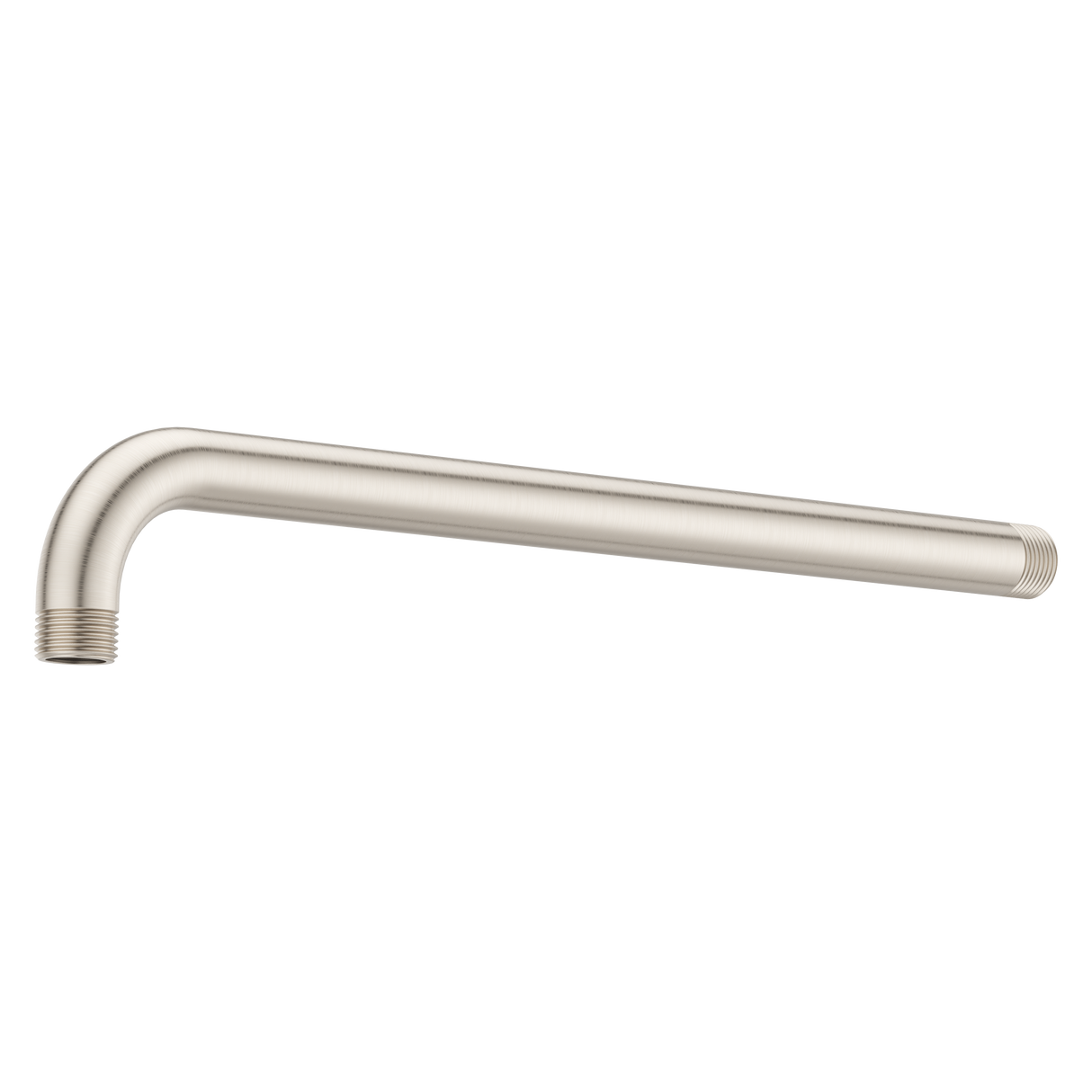 Universal 14 in. Straight Shower Arm in Brushed Nickel