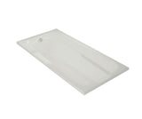 MAAX 100104-103-001-100 Timeless 72 x 36 Acrylic Alcove End Drain Aeroeffect Bathtub in White
