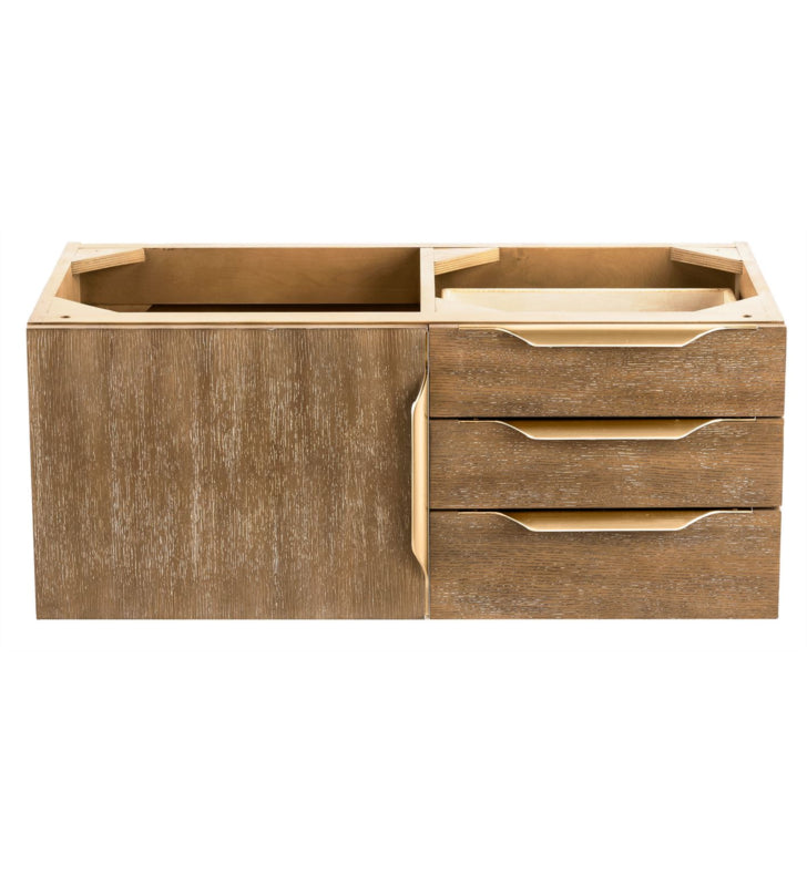 James Martin Columbia 36" Wall Mount Single Bathroom Vanity in Latte Oak without Countertop