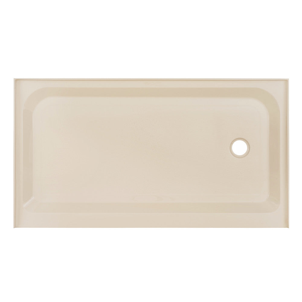 Voltaire 60 x 36 Single-Threshold, Right-Hand Drain, Shower Base in Biscuit