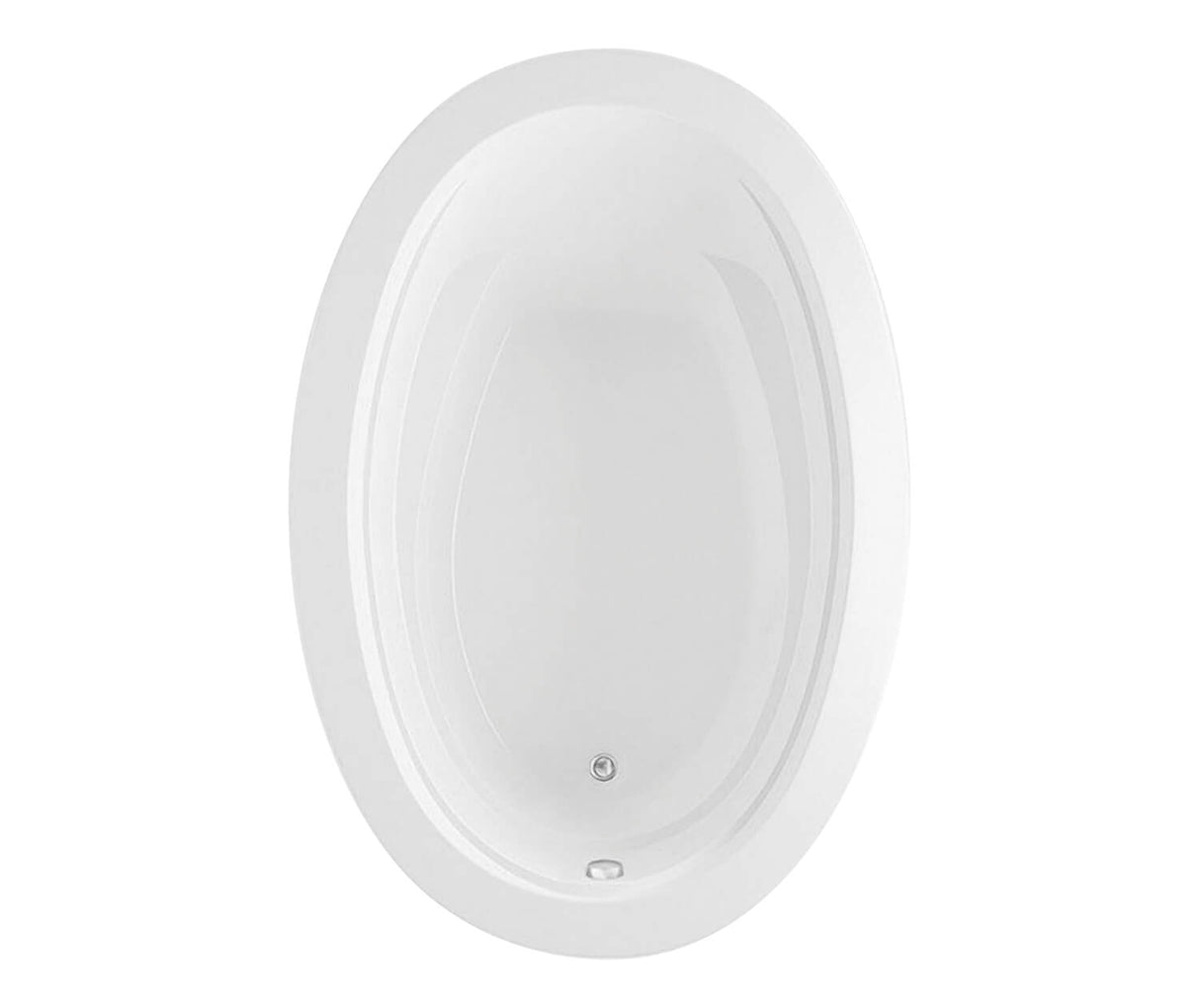 MAAX 106460-000-001 Arno 7242 Acrylic Drop-in End Drain Bathtub in White