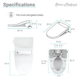 Virage One-Piece Toilet with Vivante Smart Seat Left Side Flush Handle 1.28 gpf