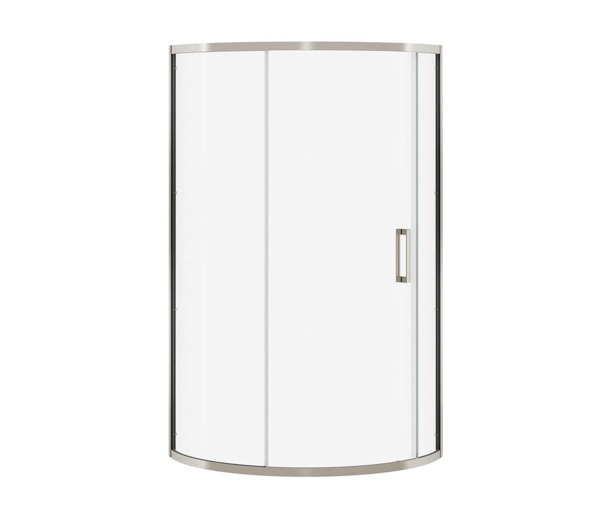 MAAX 137446-900-305-000 Radia Round 36 x 36 x 71 ½ in. 6mm Sliding Shower Door for Corner Installation with Clear glass in Brushed Nickel