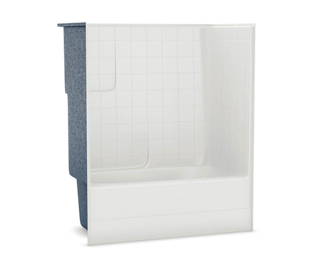 MAAX 140109-000-002-002 TSTEA62 60 x 31 AcrylX Alcove Right-Hand Drain One-Piece Tub Shower in White