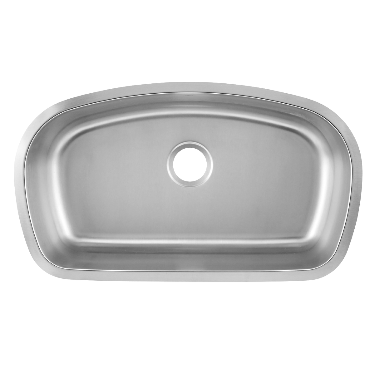DAX Stainless Steel Single Bowl Undermount Kitchen Sink, Brushed Stainless Steel DAX-3319