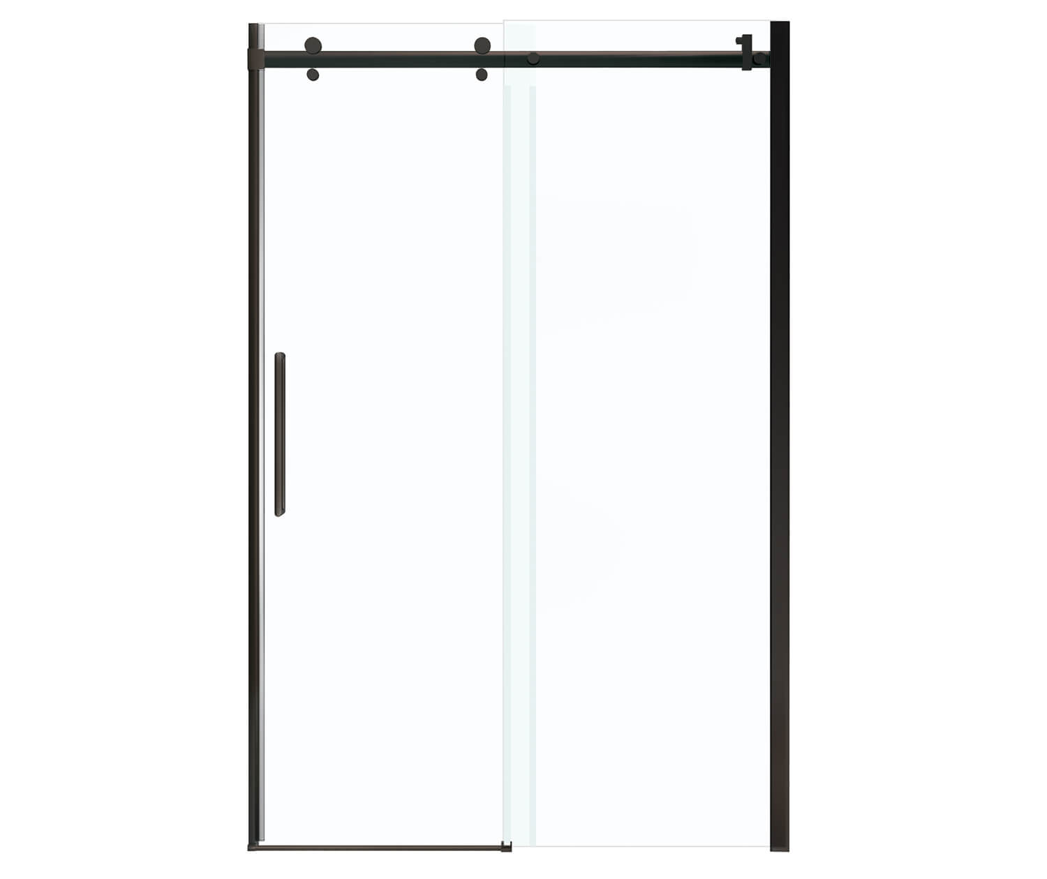 MAAX 138996-900-173-000 Halo 44 ½-47 x 78 ¾ in. 8mm Sliding Shower Door for Alcove Installation with Clear glass in Dark Bronze