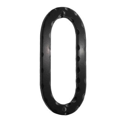 Smedbo Beslagsboden House Number 0 in Black Wrought Iron