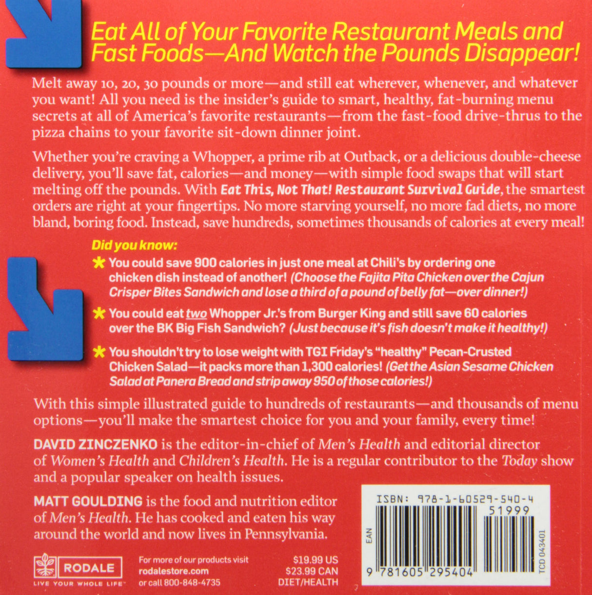 Eat This Not That! Restaurant Survival Guide: The No-Diet Weight Loss Solution