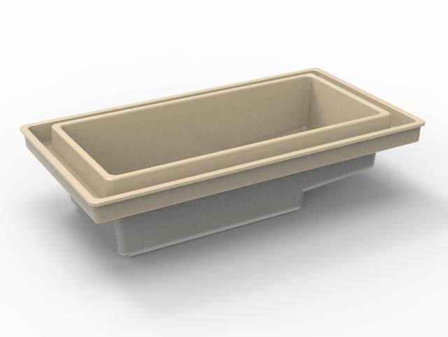 Hydro Systems ABN8066HTO-ALM AUBURN 8066 METRO TUB ONLY- ALMOND