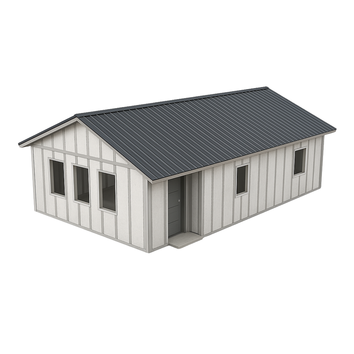 AbodeMOD ADU Shell | Modern 2 Bedroom, 1 Bath – 560 Sq Ft | Made from ThermaSteel