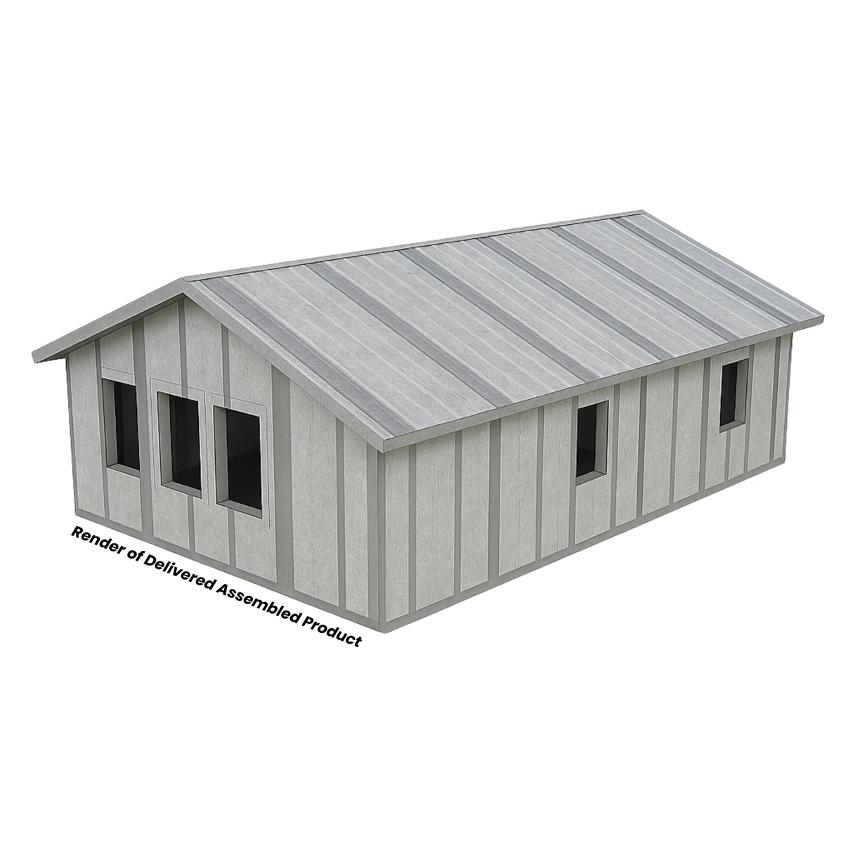 AbodeMOD ADU Shell | Modern 2 Bedroom, 1 Bath – 560 Sq Ft | Made from ThermaSteel