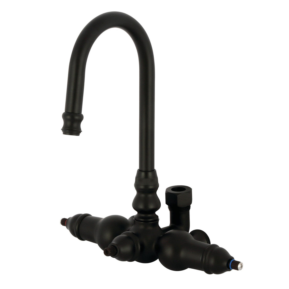 Vintage ABT200-0 Gooseneck Tub Faucet Body, Matte Black