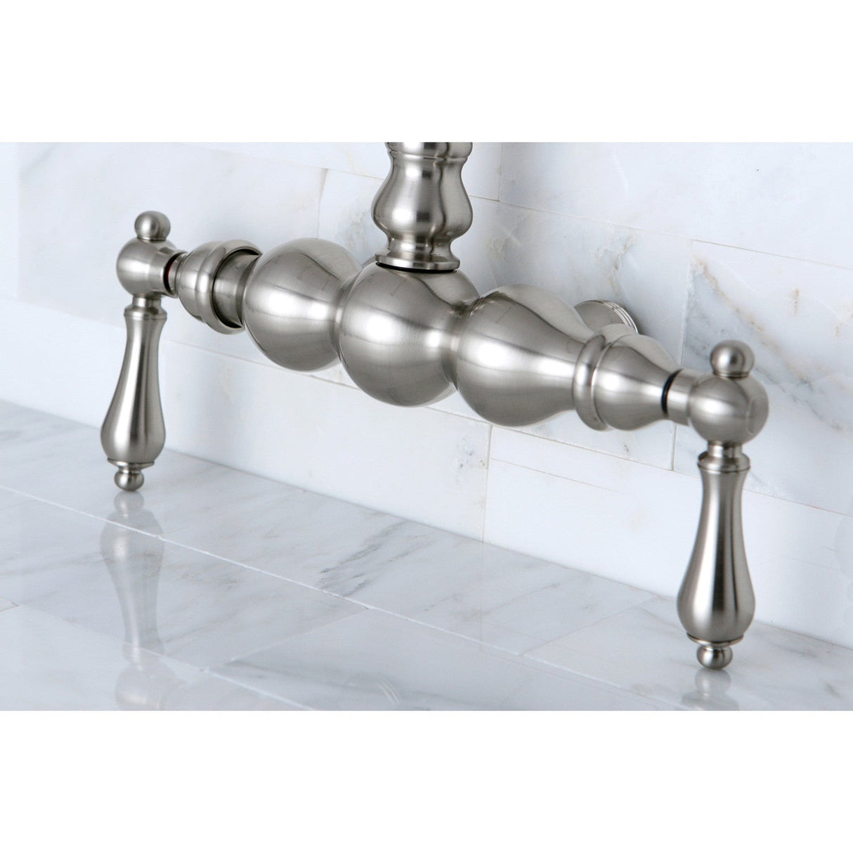 Vintage ABT300-8 Gooseneck Tub Faucet Body, Brushed Nickel