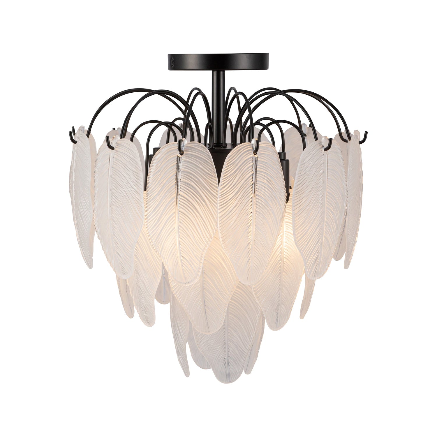 Alessia Semi Flush Mount Light - Black