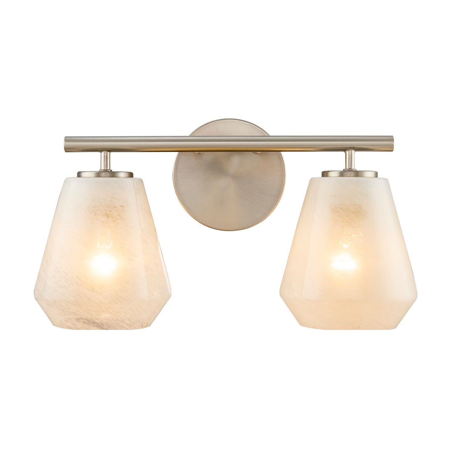 Brooke Bathroom Vanity - Brushed Nickel / 2-Light