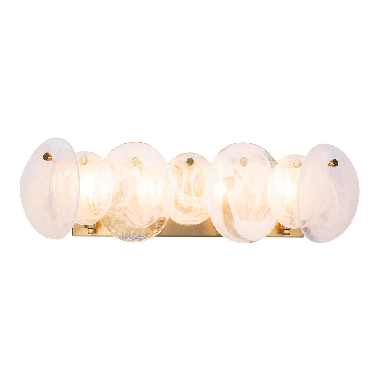 Lily Bathroom Vanity - Brushed Brass / 4-Light