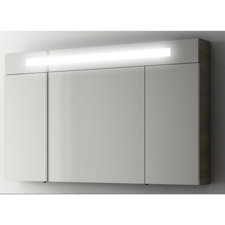 Modern 47 Inch Medicine Cabinet with 3 Doors and Neon Light