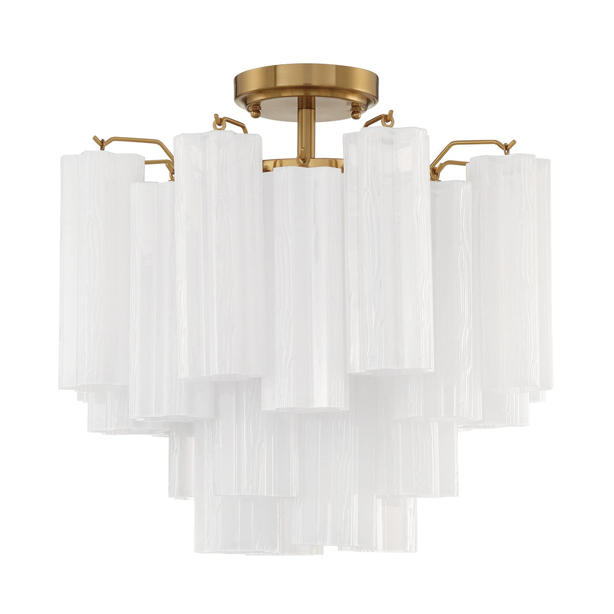 Addis 4 Light Aged Brass Semi Flush Mount ADD-300-AG-WH_CEILING